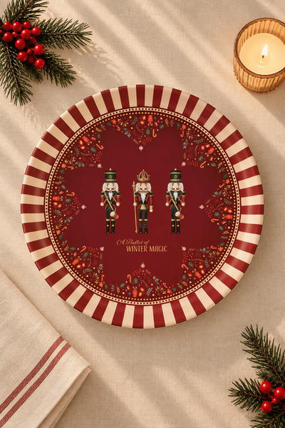 Sarkap Home 26 cm Nutcracker Meyve Tabağı