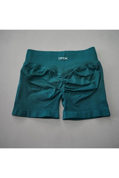 Choice S Pine Green DFDK Women High Waist Yoga Shorts Scrunch Butt Lift Worko...