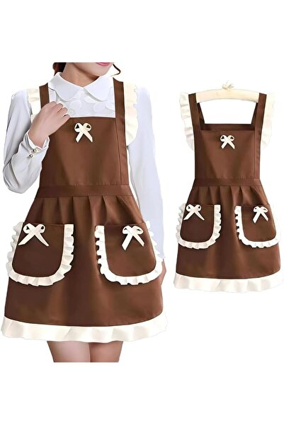 SYOSI Waterproof Bib Apron for Women, Stylish Kitchen Apron with Pockets, Han...