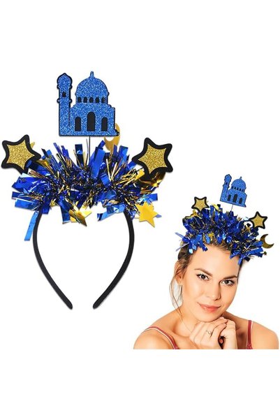 GENERAL Ramadan Decor Headbands, Eid Party Hair Accessories, Glitter Ramdan P...