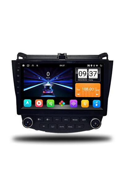 SNP Serisi Honda Accord 2003-2007 Uyumlu 10 İnç Android Multimedya Sistemi 4-64 GB Hafıza Carplay Android Auto ve Geri Görüş Kamerası