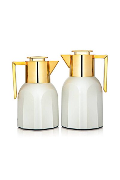 Hawa al-sahel al-thhabe Al-Thurayya Thermos Set - 1L & 0.75L (2 Pieces) - Mat...