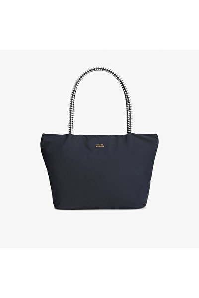 Tommy Hilfiger Marina Hobo/Tote Nylon Kadın Lacivert El Çantası