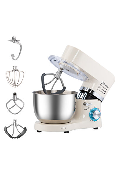 STARCREST Robot de bucatarie SKM-1500CR, 1500W, Bol 5.5 L Inox, 5 Accesorii, ...