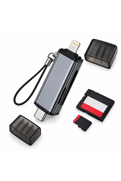 Torzende USB-C LİGHTNİNG SD TF KART OKUYUCU TELEFON VE TABLET BİLGİSAYAR UYUM...