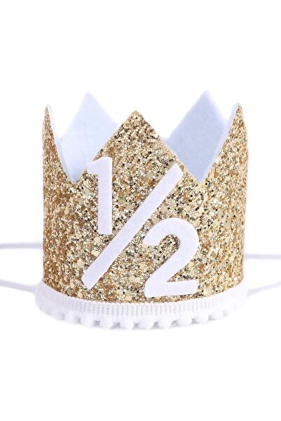 KASTWAVE Birthday Party Crown, Golden Birthday Party Hat, Adjustable and Reus...