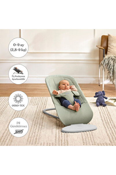 BabyBjörn Begin Ana Kucağı Woven Light Green