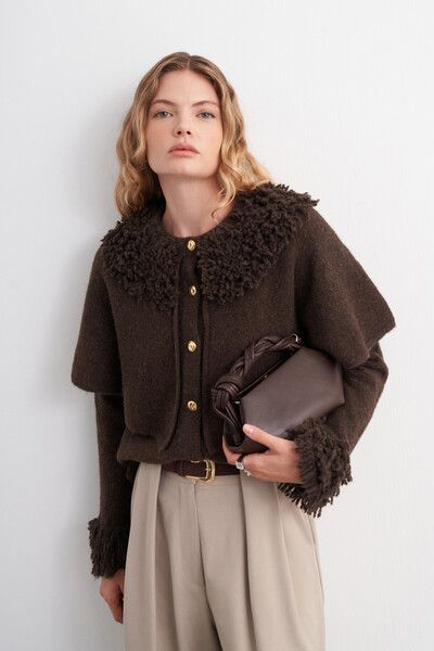 VESNA Tassel Detailed Cape Cardigan