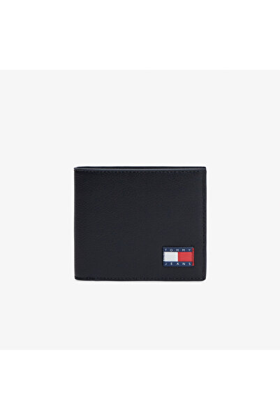 Tommy Hilfiger Ανδρικό Μαύρο Δερμάτινο Πορτοφόλι Heritage