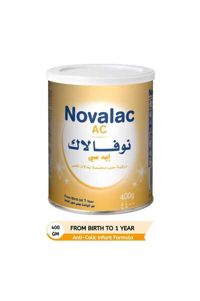 NOVALAC AC Anti-Colic Infant Milk Formula, 0-12 Months, 400 g