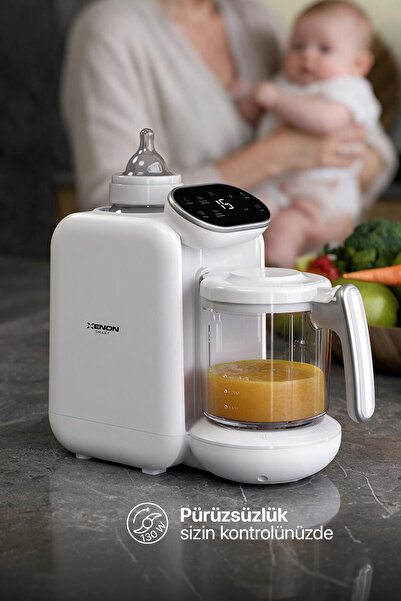 Xenon Smart 5'i 1 Arada Bebek Mama Robotu – Buharlı Pişirici, Blender ve Mama Hazırlama Makinesi (X1010)