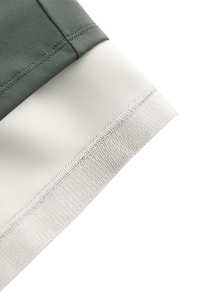 Oysho Compressive Tank top, yarım fermuarlı renk bloklu Top