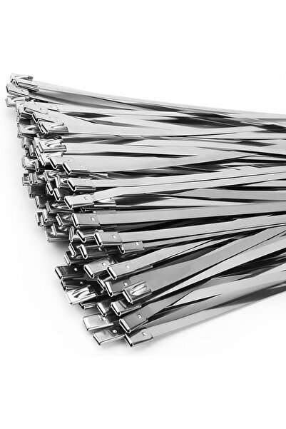 GENERAL Metal Zip Ties of 100 Pcs, 6 IN SUS 304 Stainless Steel Cable Ties, H...