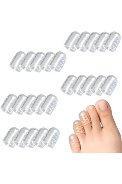 X SPRING Silicone Anti-Friction Toe Protector, 30 PCS Gel Sleeves, Breathable...