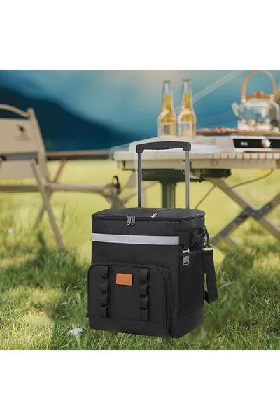 XICEN Cooler with Wheels, Cooler Bag, Telescopic Handle Ice Bag, Large Capaci...