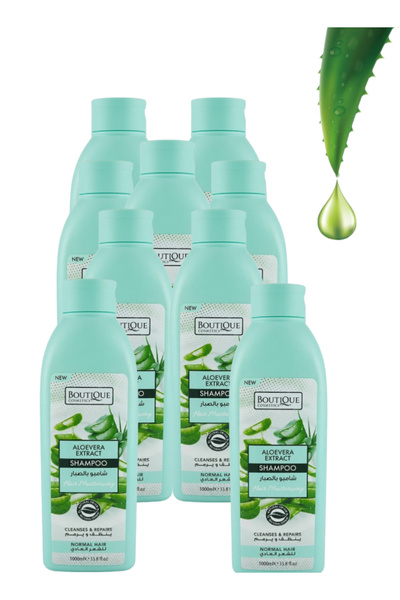Boutique 9 Pieces Aloevera Extract Shampoo for Normal Hair 1000ML