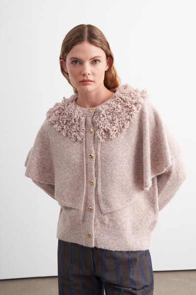 VESNA Tassel Detailed Cape Cardigan