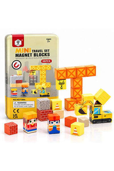Generic Brand Set cuburi magnetice copii Mini Magnet Blocks, joc constructie ...