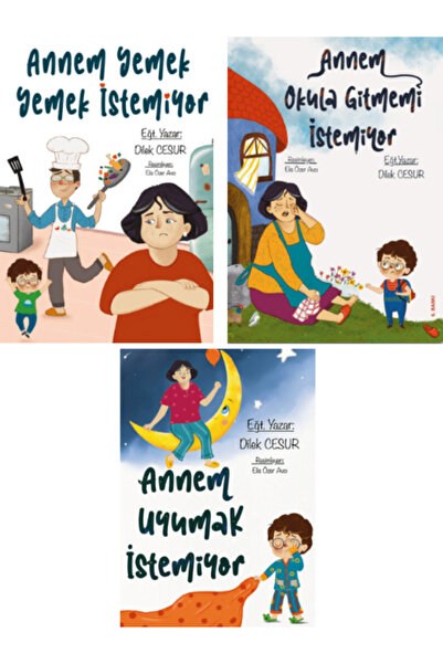 peta kitap Çocuk Gözüyle Annem - Dilek Cesur Kitapları - 3 Kitaplık Eğlenceli...