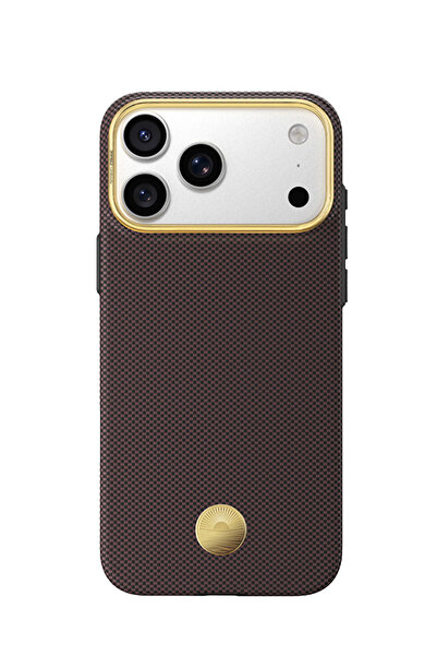 BLUEO Slim Shockproof 6.9 inç MagSafe Destekli Karbon/Aramid Fiber Zırh iPhon...