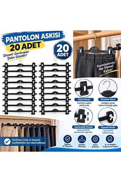 RSN pantalon askısı 20 adet