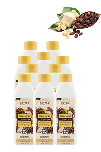 Boutique 10 Pieces Cocoa Butter Conditioner for Dry Curly Hair 1000ML