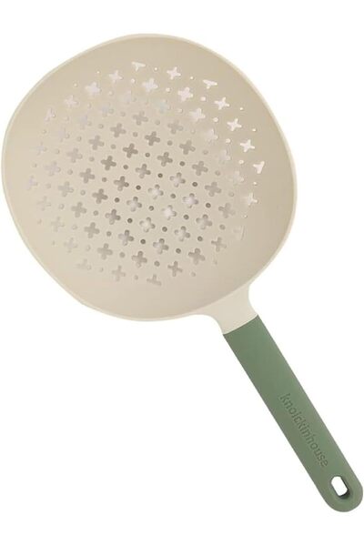 Arabest Heat-Resistant Nylon Drainer Spoon,Long Handle Food Colander with Han...