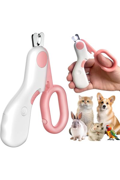 Arabest Pet Nail Clippers with LED Light for Cats,Small Dogs,Rabbits and Bird...