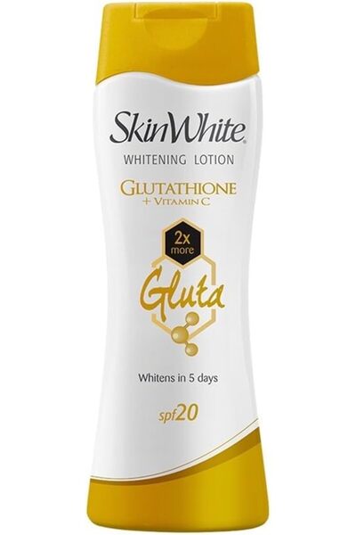skin white لوشن تفتيح البشرة مع الجلوتاثيون وفيتامين سي مع عامل حماية من الشم...