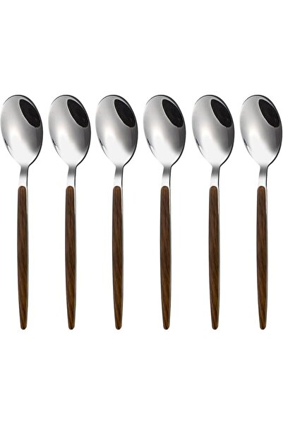 TERRIFI 6 Pcs Coffee Spoons Teaspoons Set, Mini Appetizer Spoon Dessert Servi...