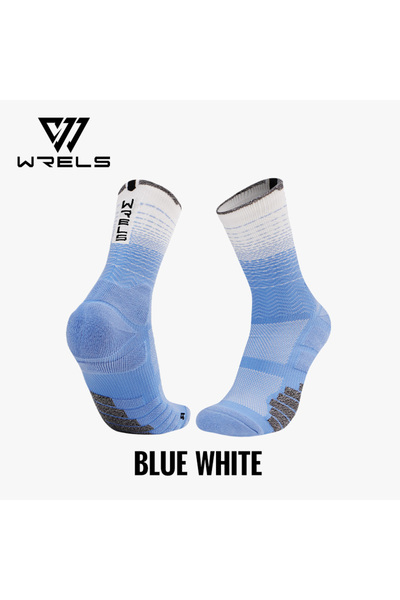 Choice جوارب WRELS باللونين الأزرق والأبيض للجري والماراثون، جوارب احترافية ل...