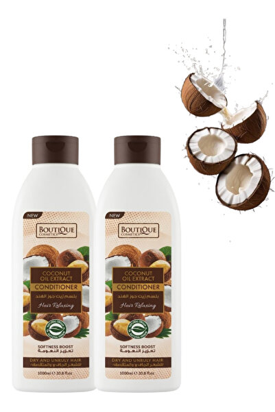 Boutique 2 Pieces Coconut Oil Extract Conditioner for Dry and Unruly Hair 1000ML