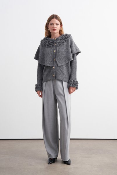 VESNA Tassel Detailed Cape Cardigan