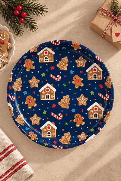 Sarkap Home 26 cm Gingerbread Lacivert Meyve Tabağı