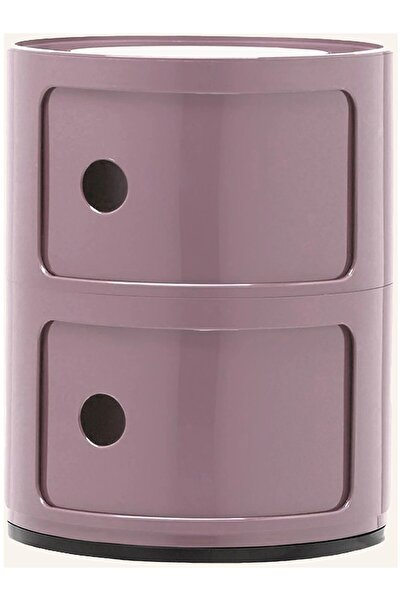 KARTEL Modular Cylindrical Drawer Storage Unit,2 Compartment