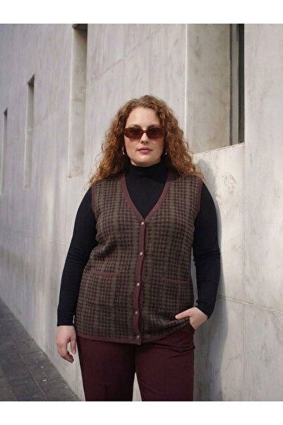 onno style women Plus Size Woolly Pigeon Feather Pattern Colorful Steel Knitt...