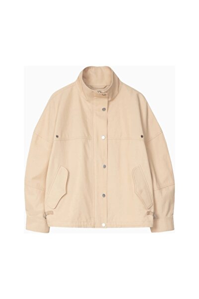 3.1 Phillip Lim Cropped Balloon High Collar Oversize Women's Jacket