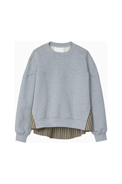 3.1 Phillip Lim French Terry Poplin Detailed Design Women's Sweatshirt