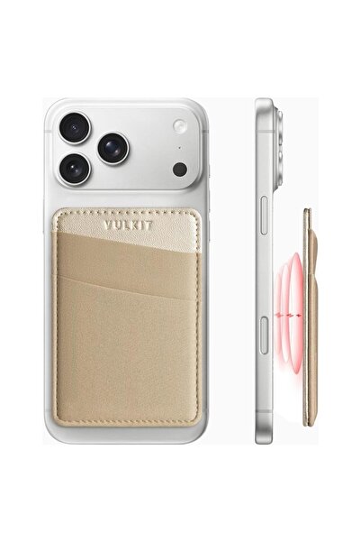 VULKIT Magsafe Compatible Rfid Protected Unisex Phone Card Holder Wallet