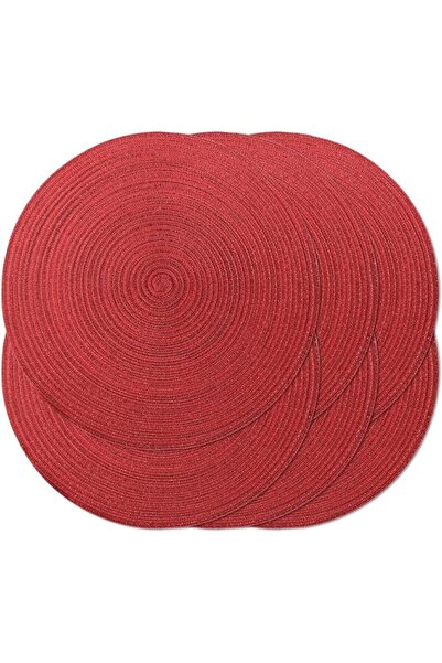 GENERAL Noctiflorous Round Braided Placemats 15 Inch Round Table Mats Set of ...
