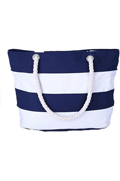 Generic New Upgraded Durable Canvas Beach Bag with Waterproof Inner Lining In...