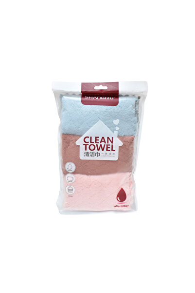 Generic Multi-purpose Cleaning Towels 3 Pieces Colored MF6002356
