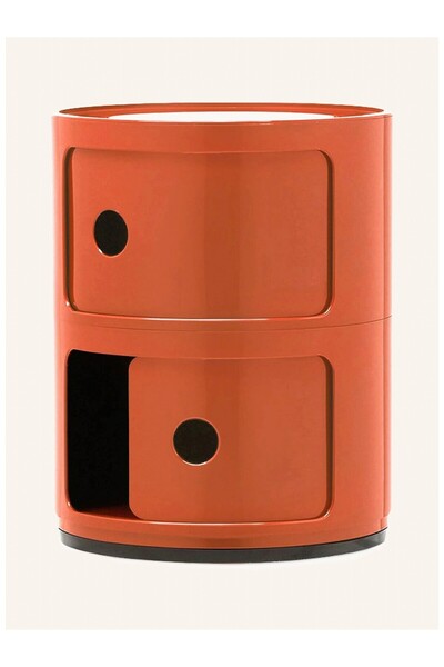 KARTEL Modular Cylindrical Drawer Storage Unit,2 Compartment