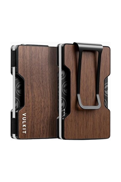VULKIT Rfid Protected Metal Men's Card Holder Wallet with Money Clip