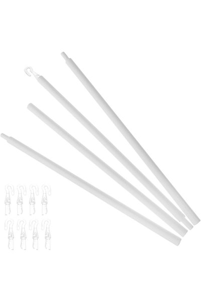 Baluue 1set Plastic Blind Tilt Wand with Hooks Detachable Window Blind Opener...