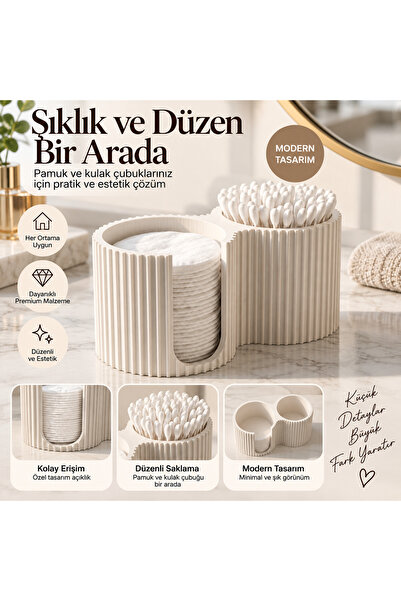 2 Bölmeli Modern Banyo & Makyaj Masası Düzenleyici