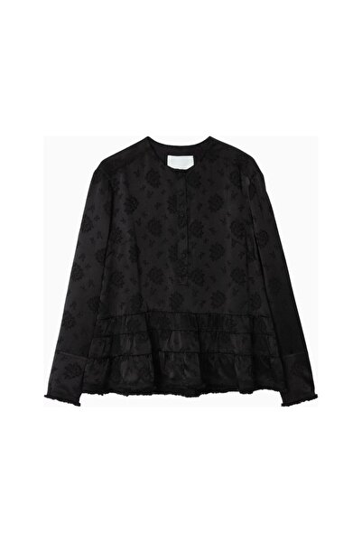 3.1 Phillip Lim Floral Jacquard Tassel Edge Design Women's Blouse
