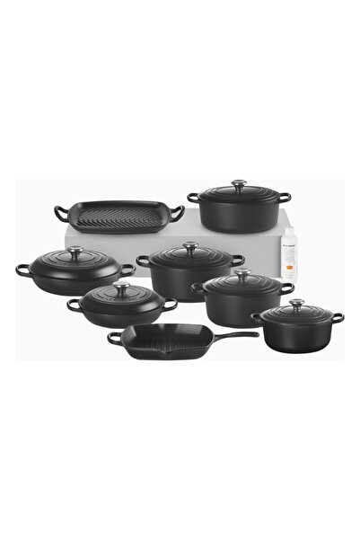 Le Creuset 8 Piece Cast Iron Professional Cookware Set