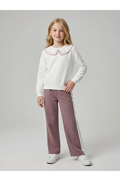 Kids Club Collar Heart Detail Girls' Suit