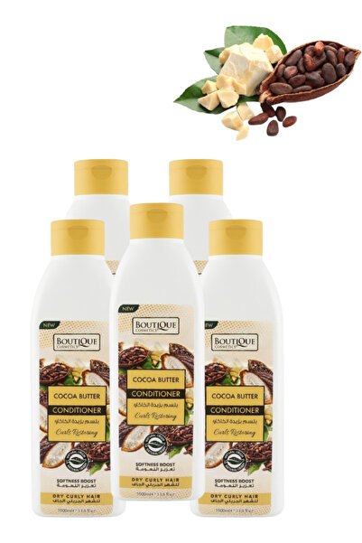 Boutique 5 Pieces Cocoa Butter Conditioner for Dry Curly Hair 1000ML